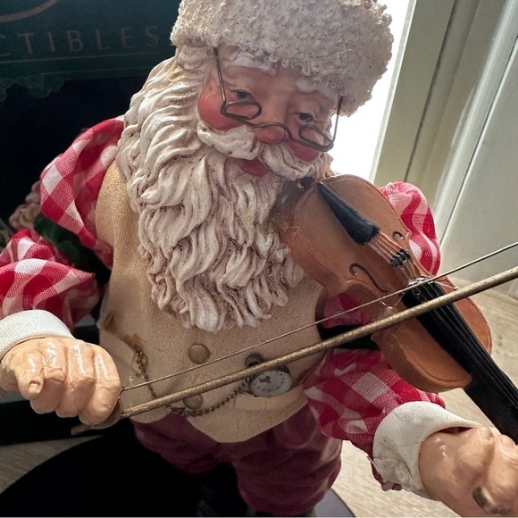 Vintage Kurt Adler 3 piece “Santa Fiddler” figurine - Picture 2 of 15